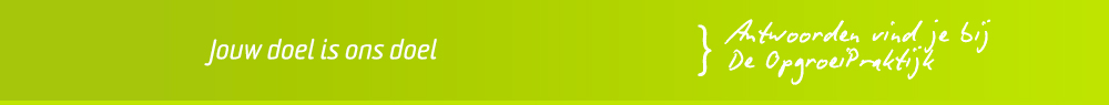 Jouw doel is ons doel - groen